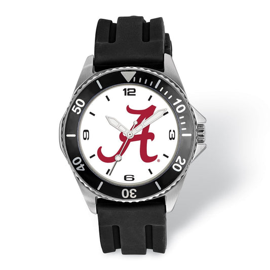LogoArt University of Alabama Collegiate Gents Silicone Strap Quartz Watch QUAL169