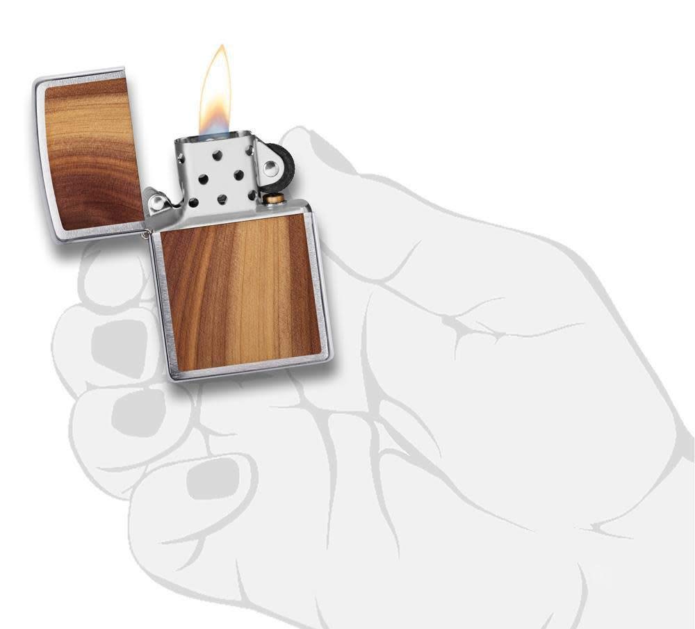 Zippo WoodChuck USA Cedar Windproof Pocket Lighter