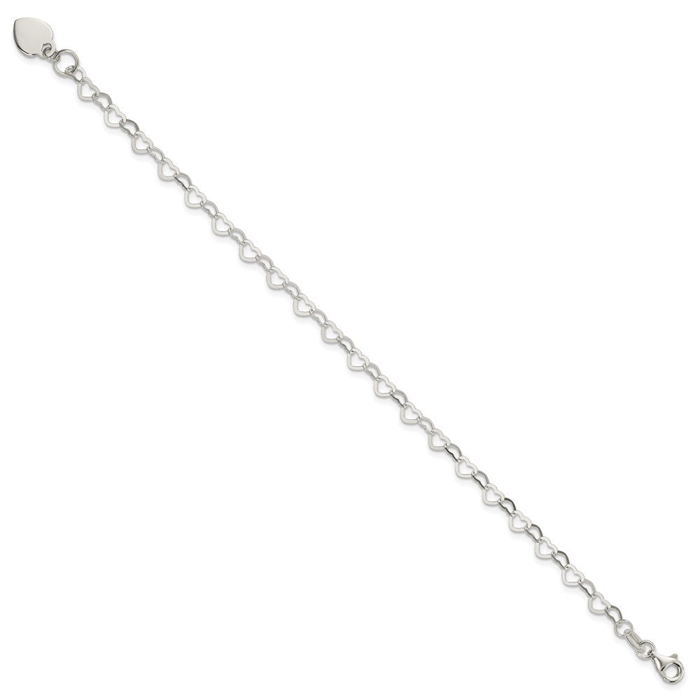 Sterling Silver Fancy Link Bracelet 7.5 inches