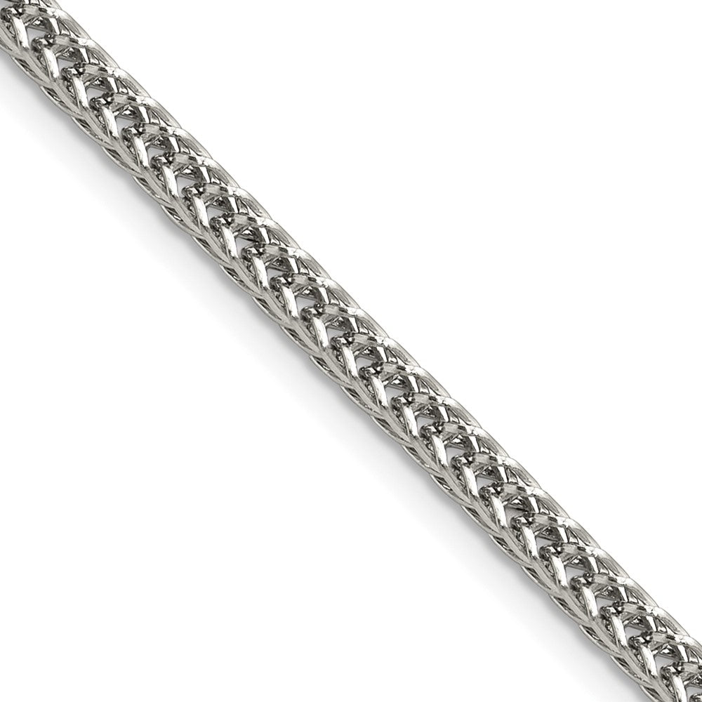 Chisel Stainless Steel Polished 3.2mm 16 inch Square Wheat Chain