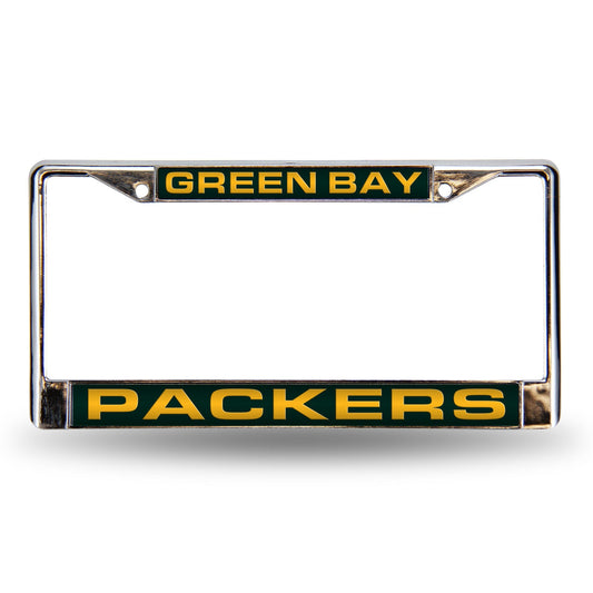 Rico Green Bay Packers Laser Chrome 12 x 6 License Plate Frame