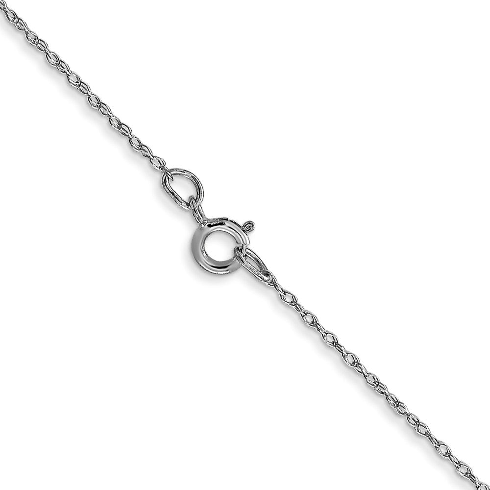 10k White Gold .5 mm Cable Rope Chain