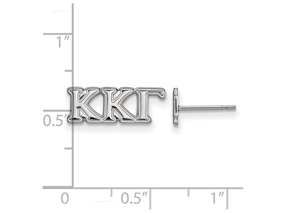 Sterling Silver Official Licensed Greek Sororities Kappa Kappa Gamma (???) XS Post Earrings