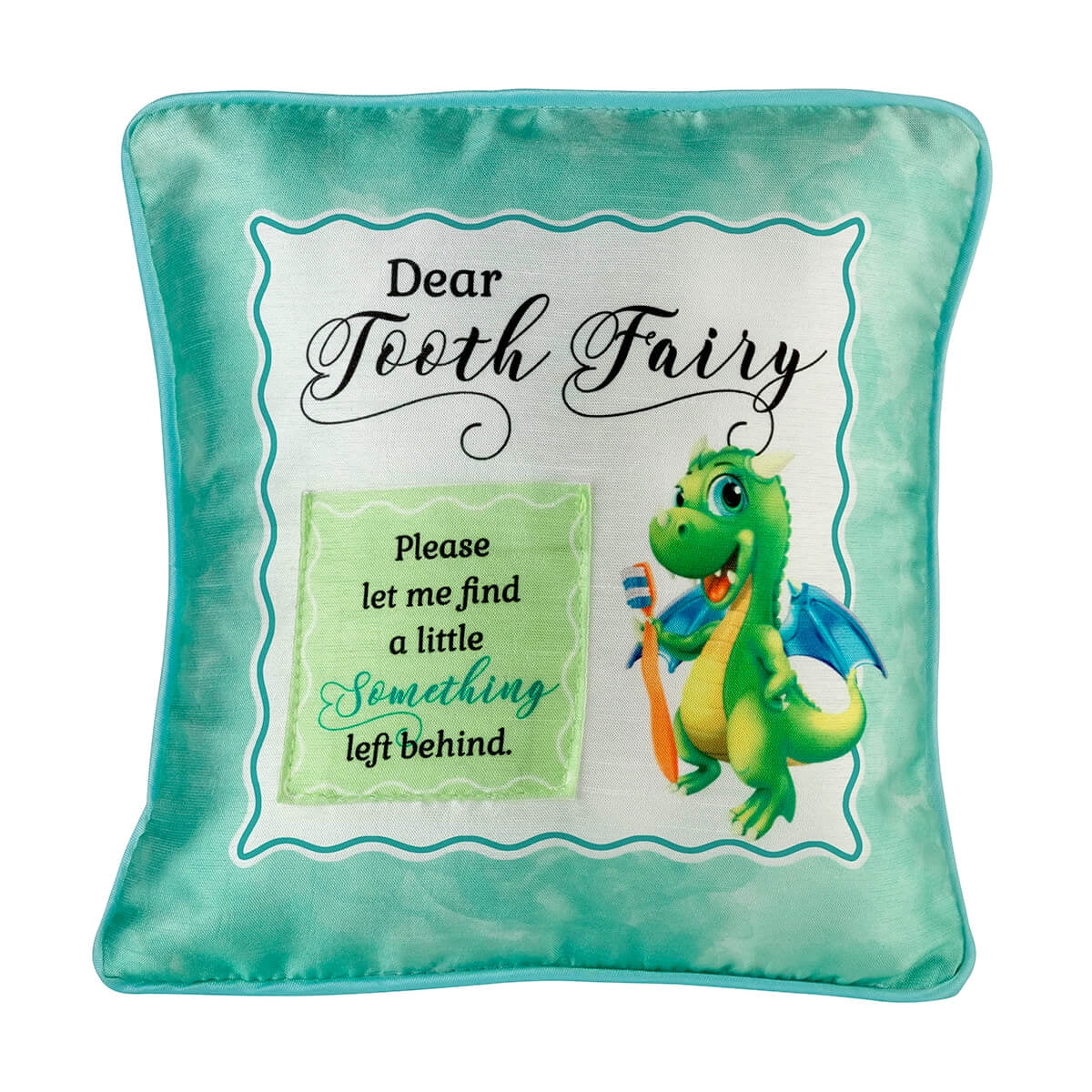 Lillian Rose Green Dragon Tooth Fairy Pillow