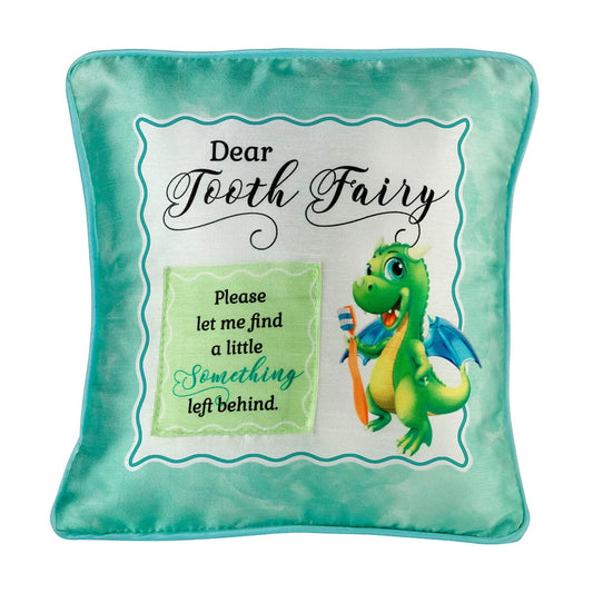 Lillian Rose Green Dragon Tooth Fairy Pillow