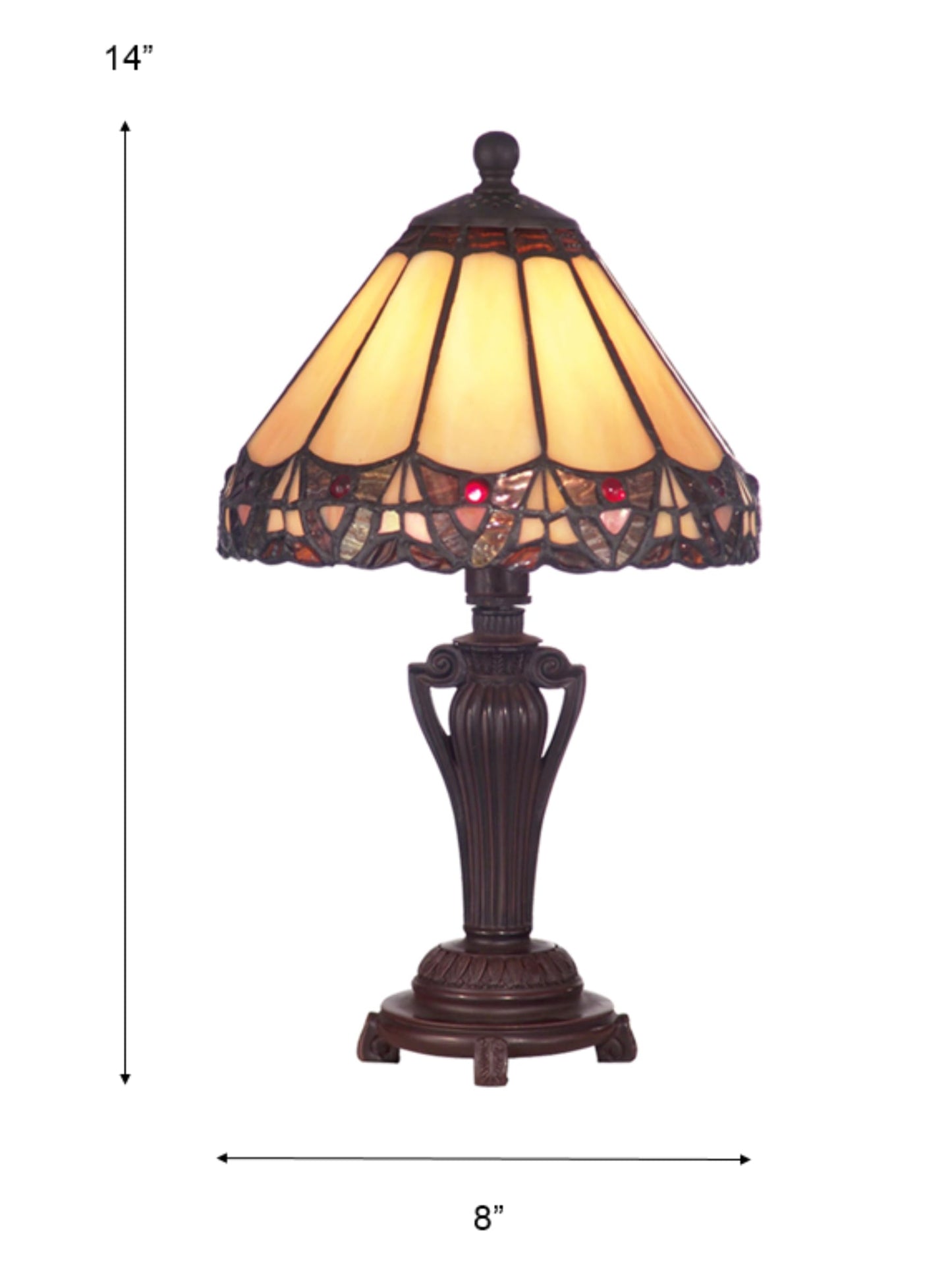 Dale Tiffany Peacock Accent Lamp