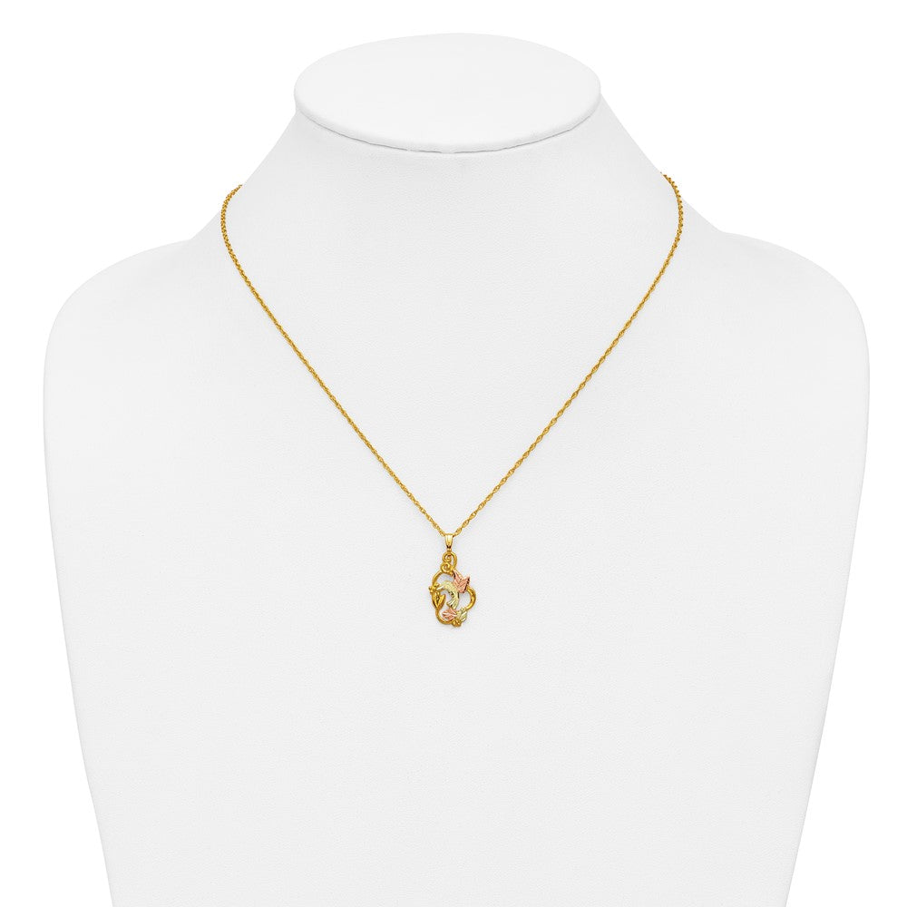 10k Tri-color Black Hills Gold Necklace