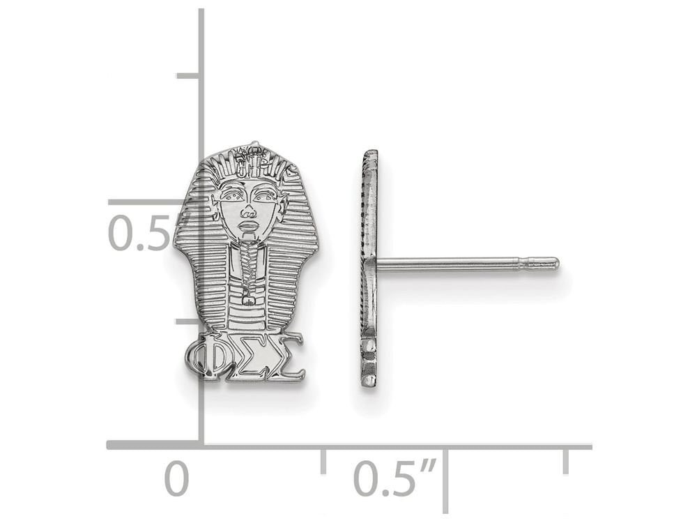 Sterling Silver Official Licensed Greek Sororities Phi Sigma Sigma (???) XS Post Earrings