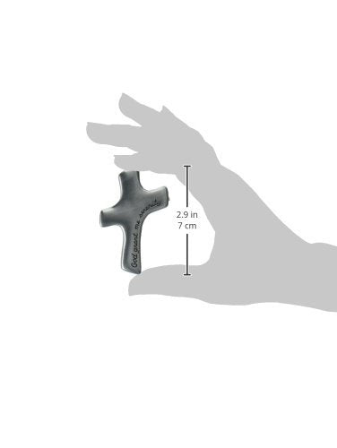 Cathedral Art God Grant Me Serenity Palm Cross, 2-7/8" x 1-7/8"