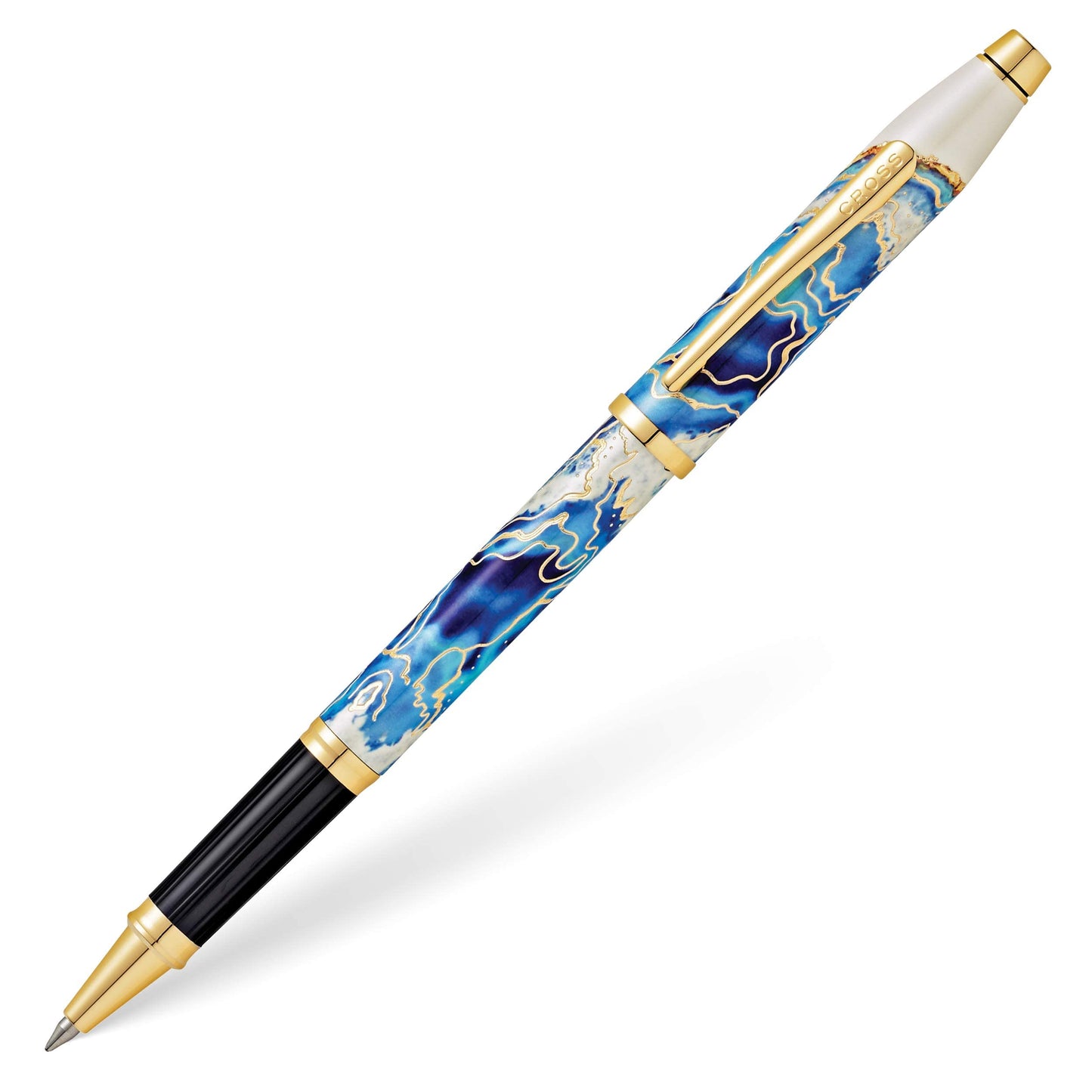 Cross Wanderlust Refillable Rollerball Pen, 23 Carat Gold Appointments, Includes Premium Gift Box - Malta