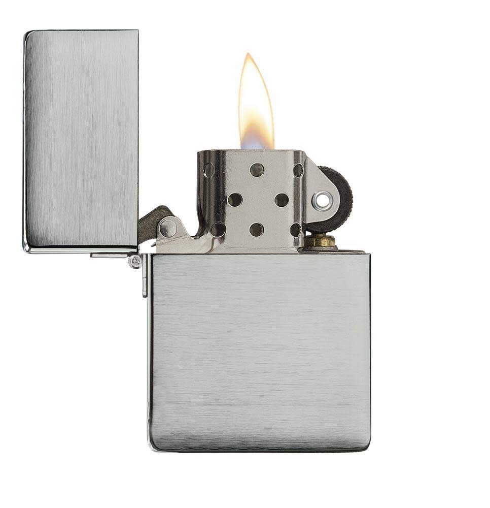 Zippo 1935 Replica Brushed Chrome without Slashes Pocket Lighter