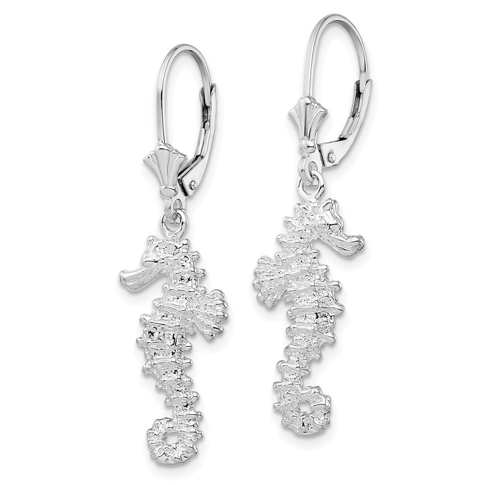 Sterling Shimmer Sterling Silver Rhodium-plated 1.3mm CZ 258 Stone Rectangle Hinged Hoop Earrings
