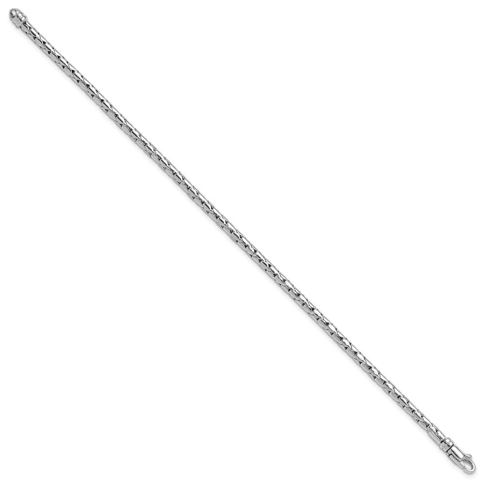 14K White Gold Polished Fancy Bracelet 7.5  inches