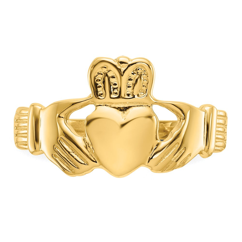 14k Men's Claddagh Ring Size 9.75