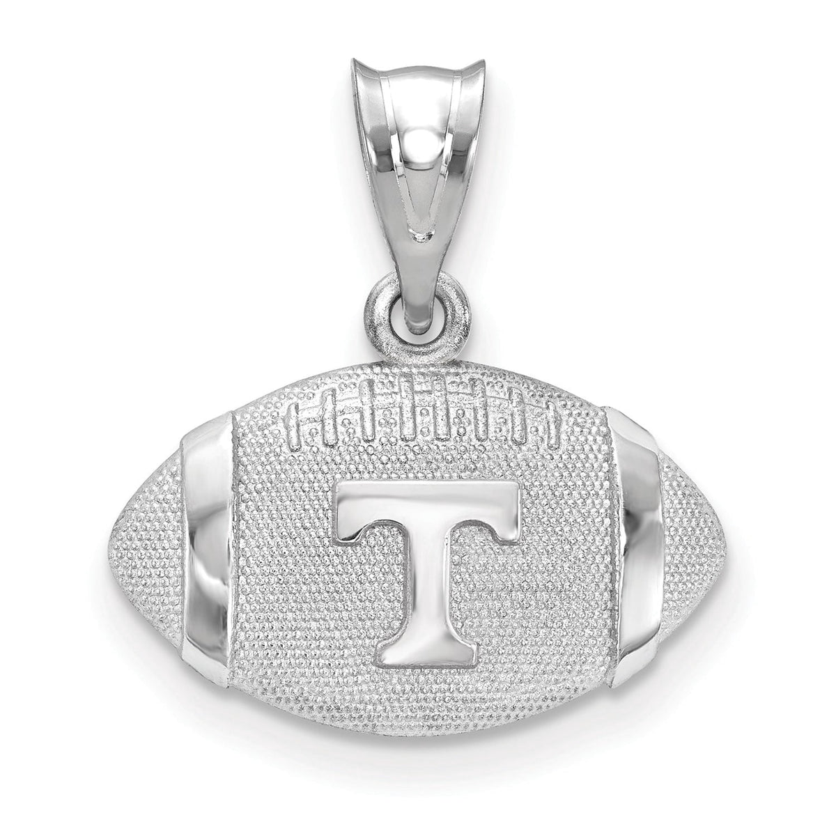 Sterling Silver University Of Tennessee Football Pendant