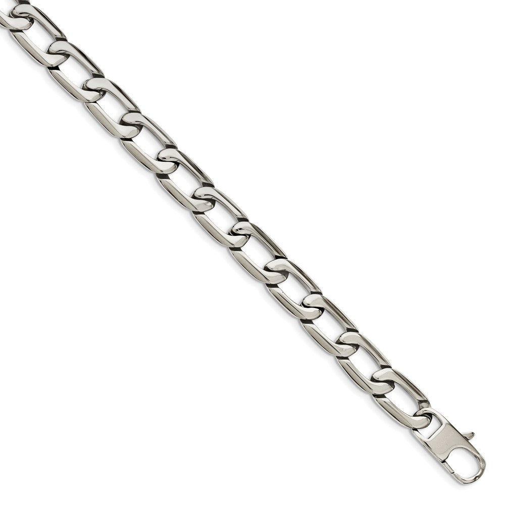 Stainless Steel Polished Open Link 24in Necklace