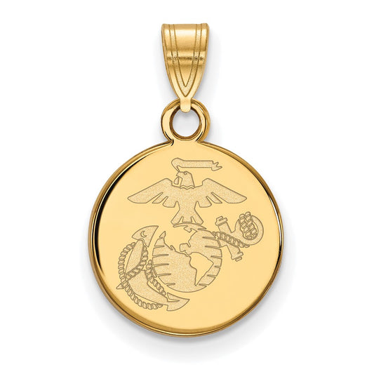 10ky Small U.S. Marine Corps Disc Pendant