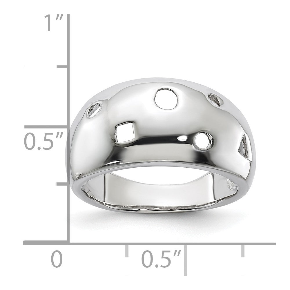 Sterling Silver Fancy Cut Out Shapes Ring