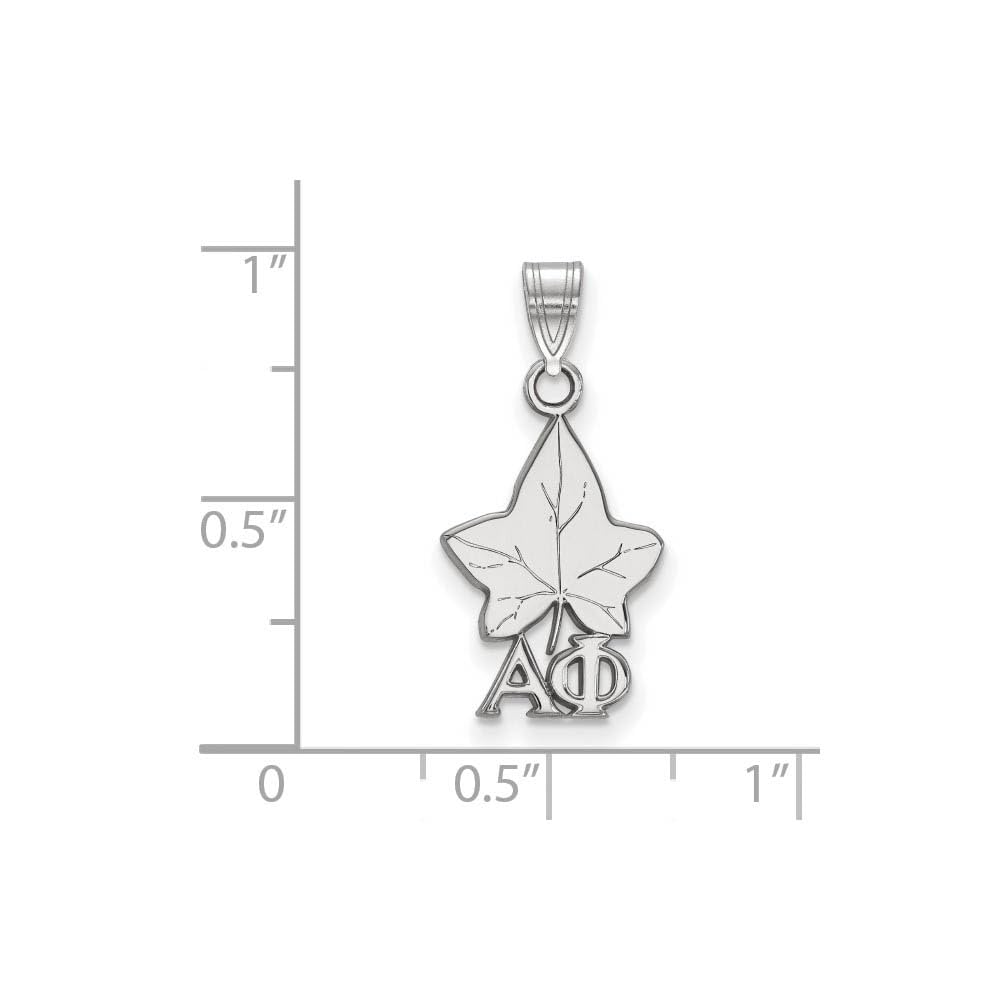 Sterling Silver Official Licensed Greek Sororities Alpha Phi (??) Small Pendant