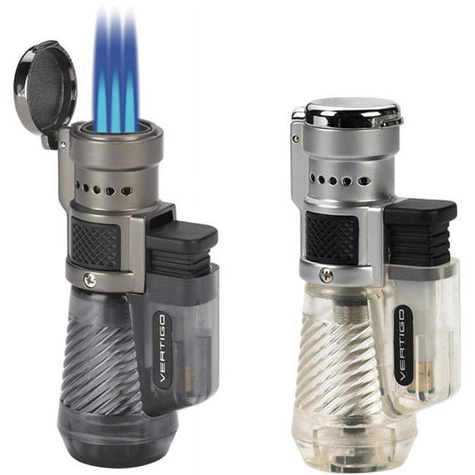 Vertigo Cyclone Lighter - Assorted Colors - Windproof Torch Flame