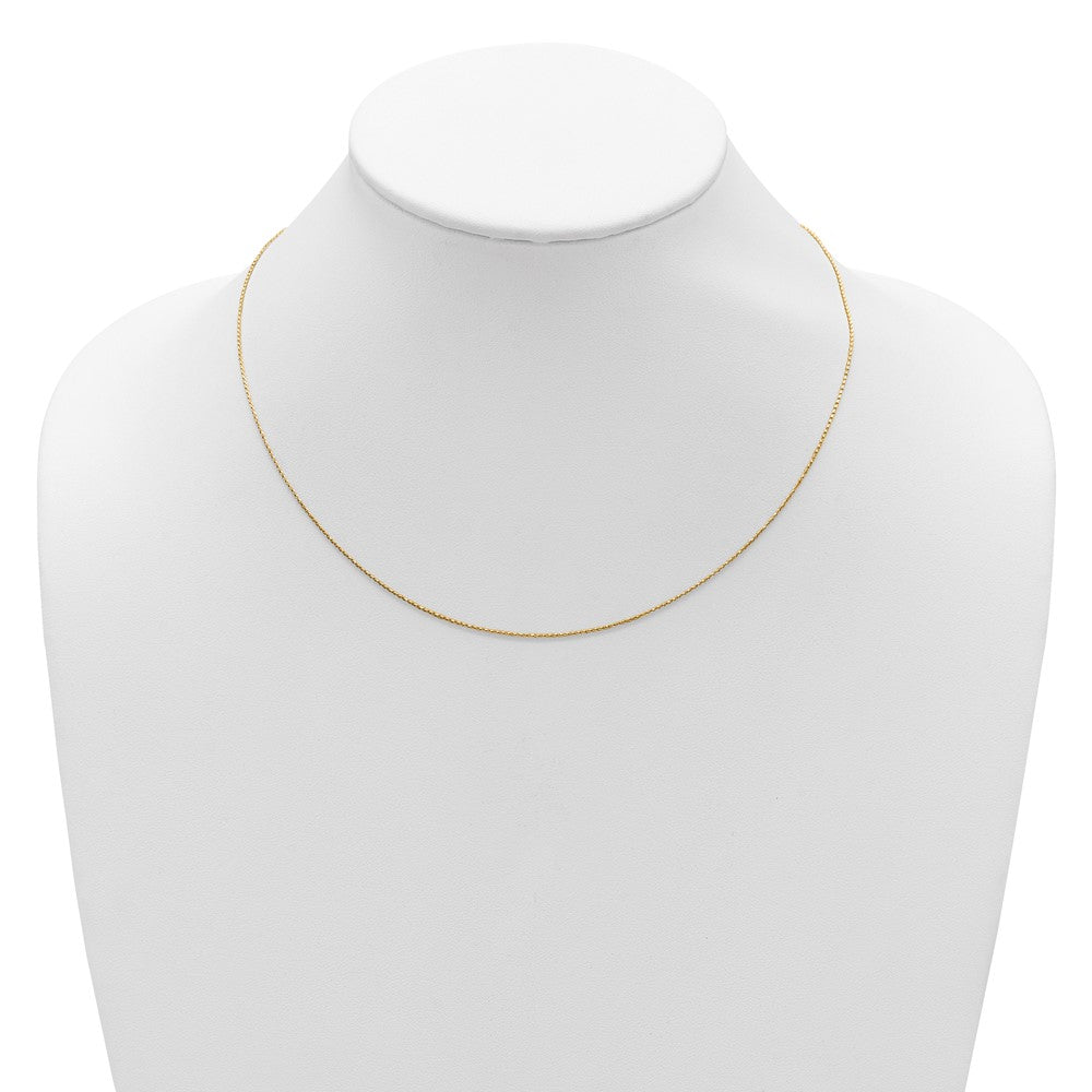 Sterling Silver Gold-plated .85mm D/C Spiga 1in+1in Adjustable Cha