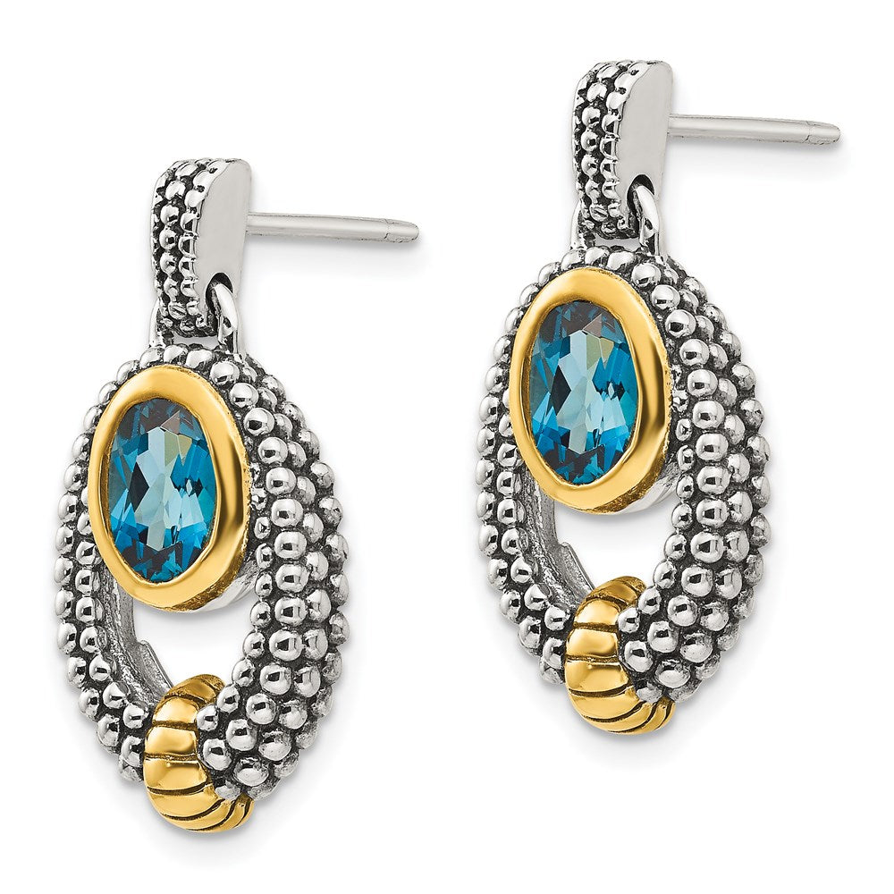Sterling Silver Rhodium-plated Polished CZ Flower Post Earrings