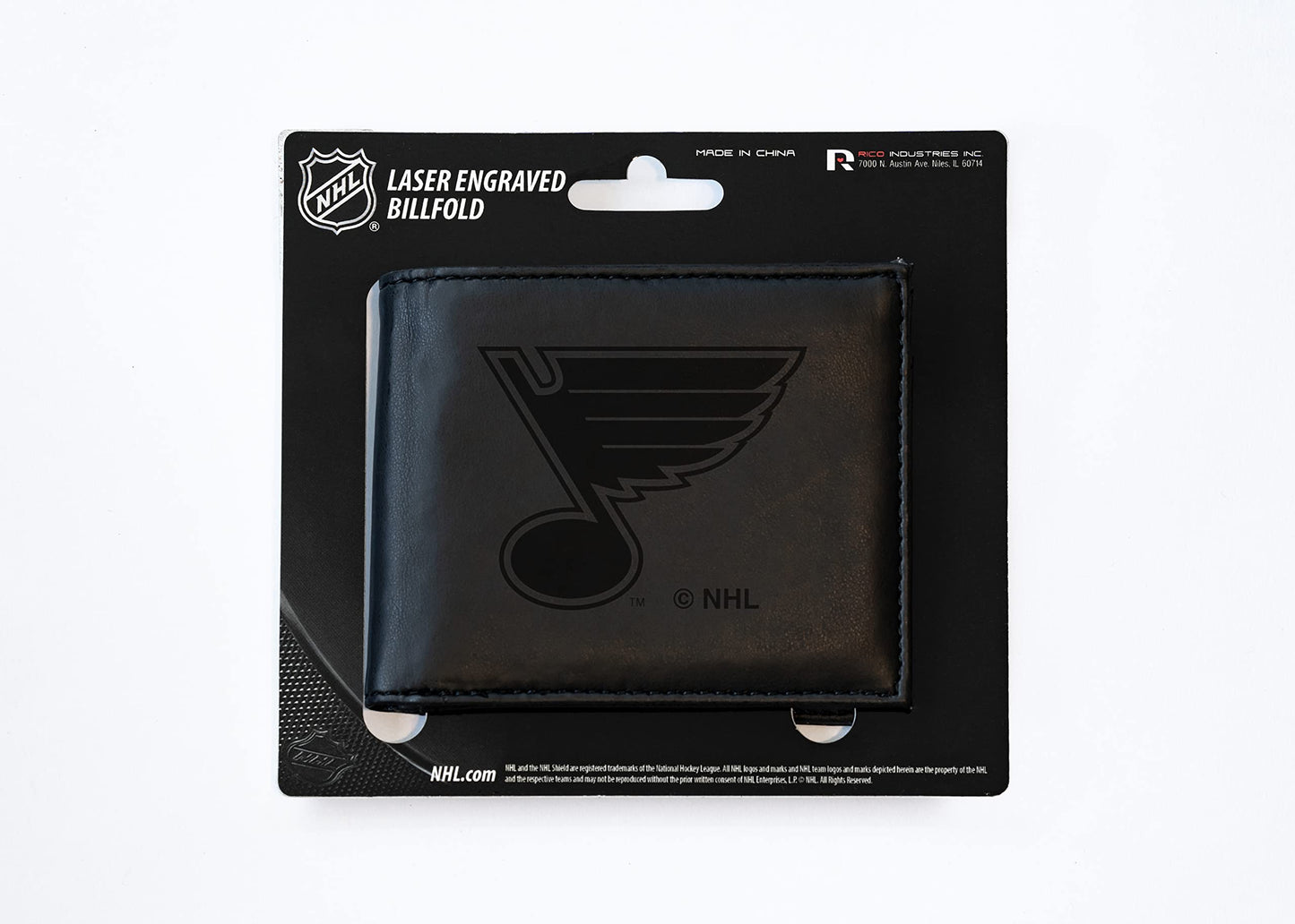 4" Black NHL St. Louis Blues Billfold Wallet