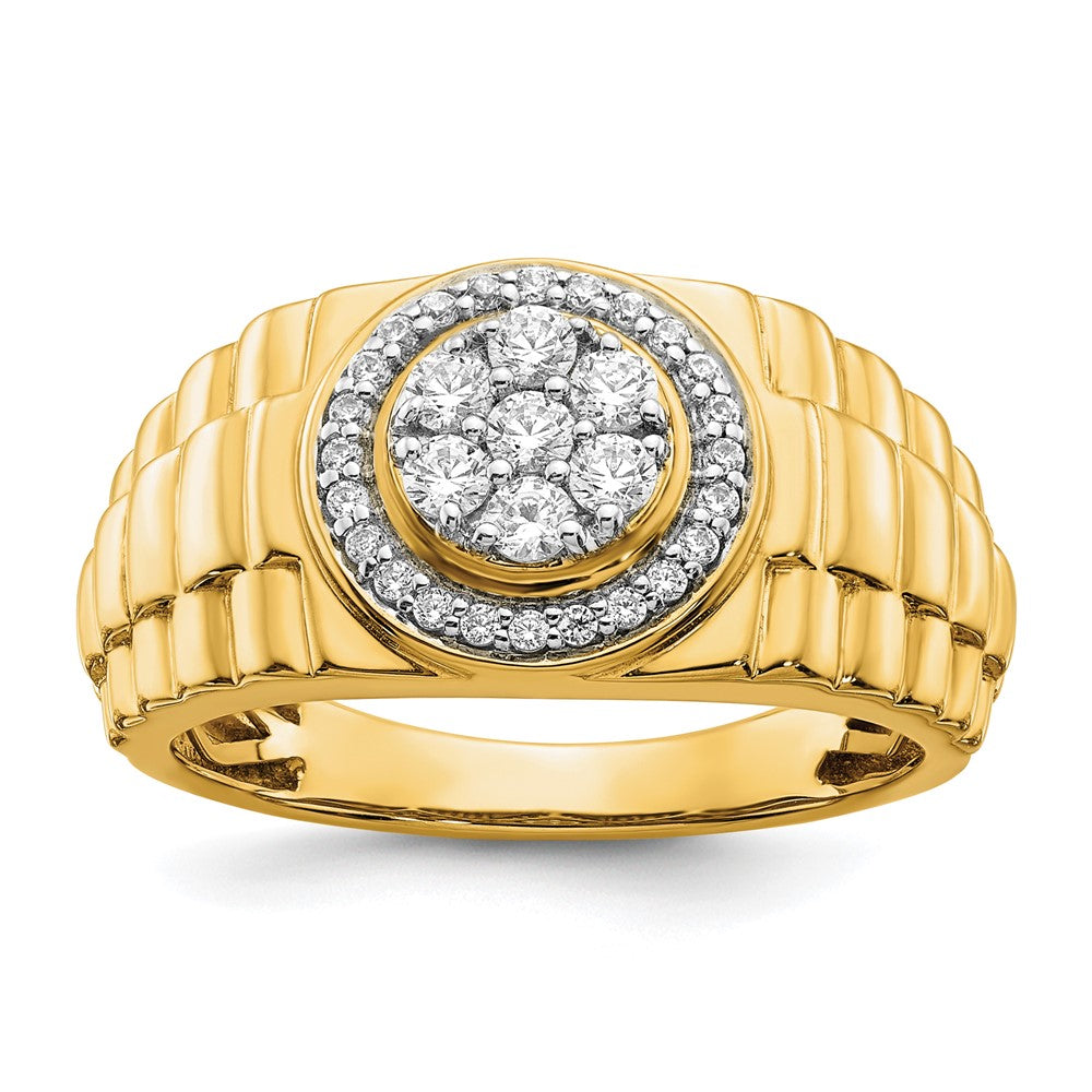 IBGoodman 10k 1/2 carat Lab Grown Diamond VS/SI+ G+ Complete Men's Ring