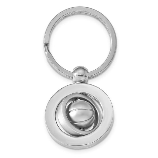 Silver-tone Basketball Key Ring QGM20734