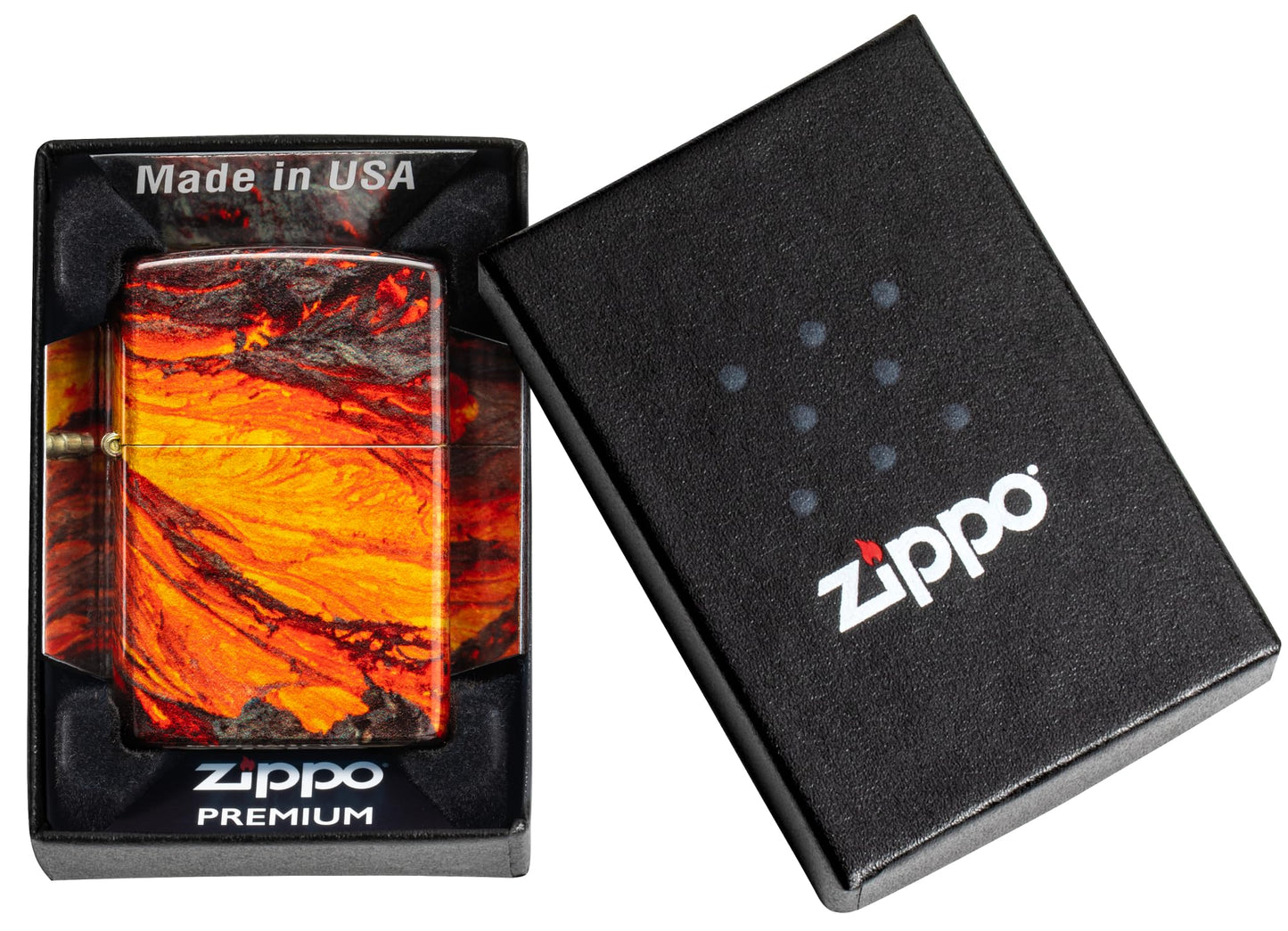 Zippo Lava Flow Design 540 Fusion Pocket Lighter