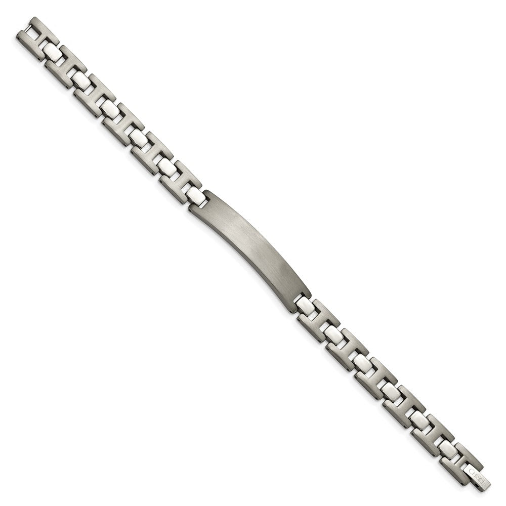Titanium Brushed and Polished 8.5in ID Bracelet 8.5 inches