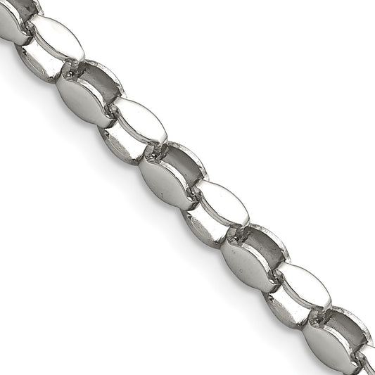Stainless Steel Polished Fancy Link 18in Chain