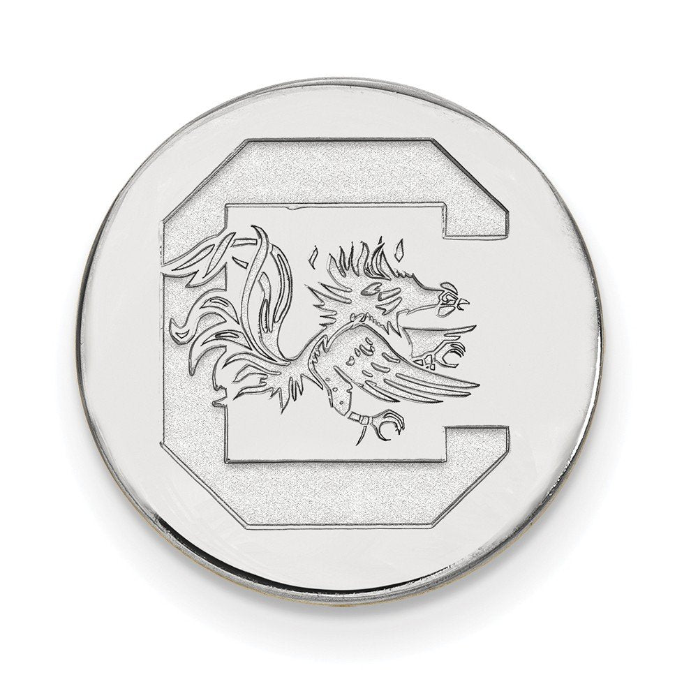 LogoArt Sterling Silver Rhodium-plated East Carolina University Lapel Pin