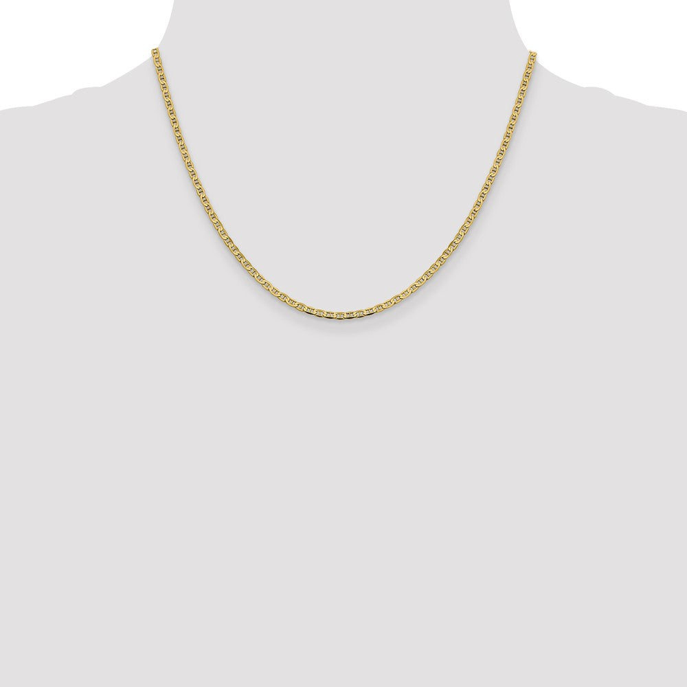 14k 2.4mm Concave Anchor Chain