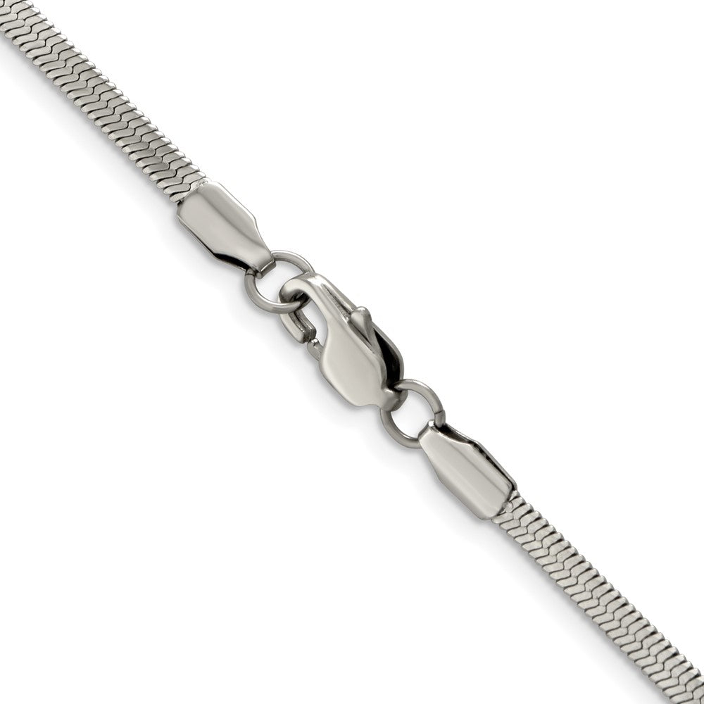 Stainless Steel Polished 3.3mm 20in Herringbone Chain