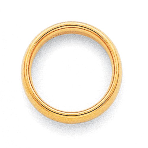 14k Yellow Gold 3mm Standard Weight Comfort Fit Wedding Band Size 12