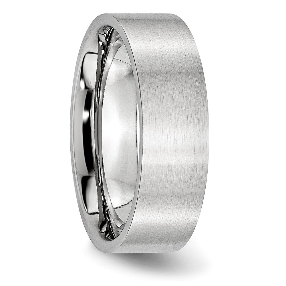 Cobalt Flat Satin 7mm Band Size - 10.5