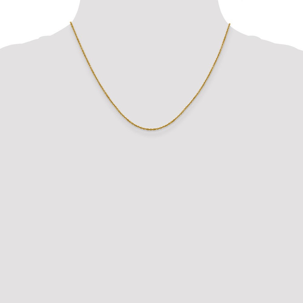 14K 1.25mm D/C Cable Chain