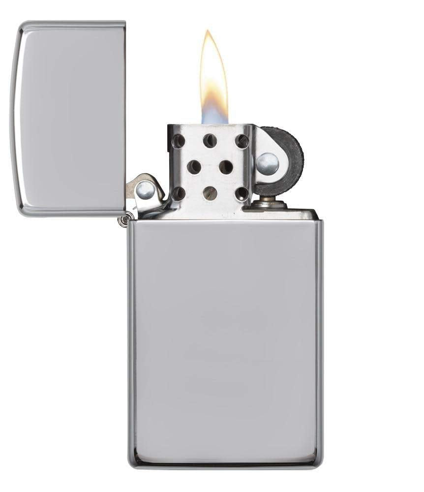 Zippo Slim Polished Chrome Pocket Lighter