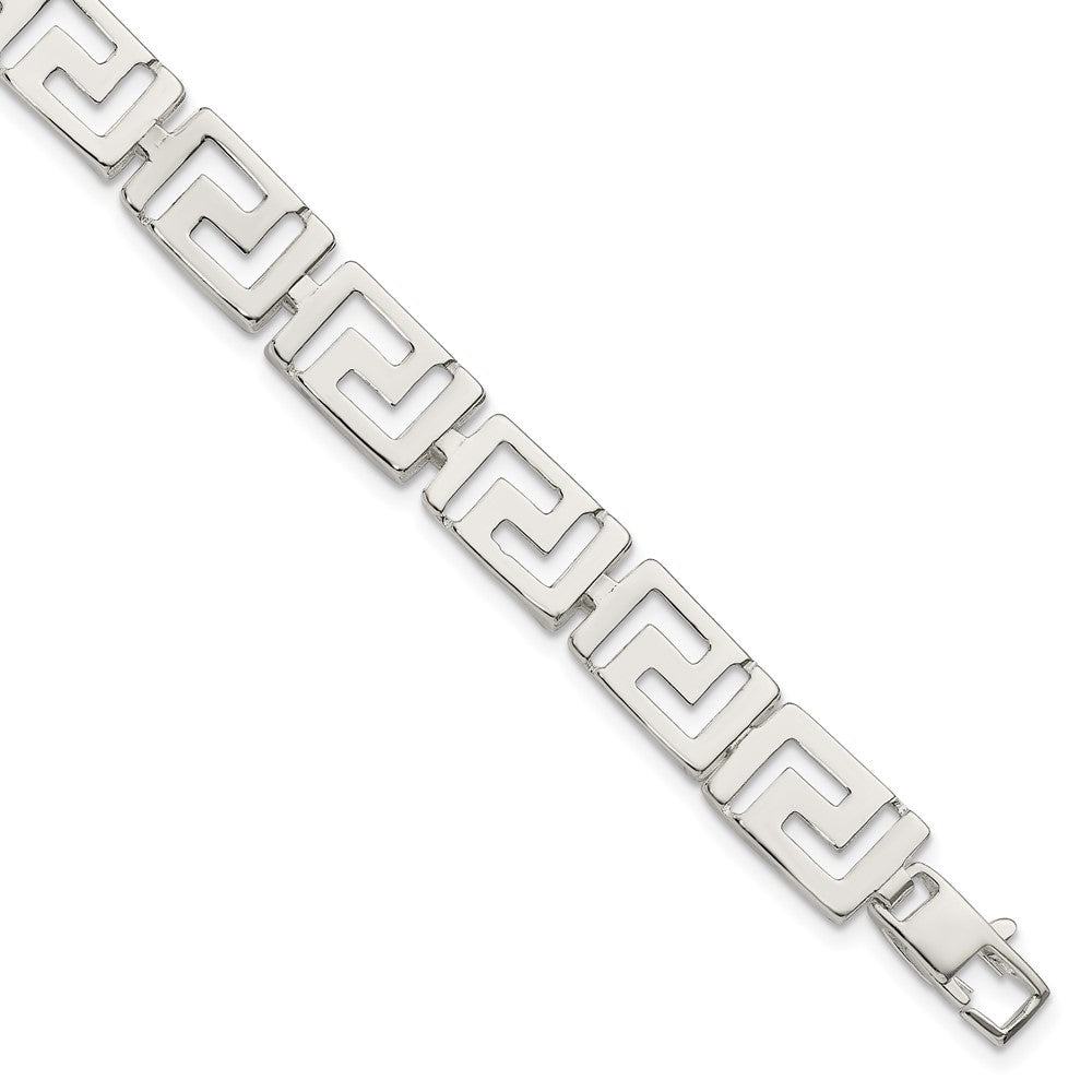 Sterling Silver Greek Key Bracelet 7.5 inches