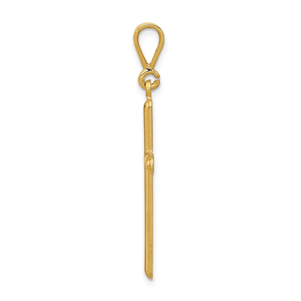 14k Cross Pendant Yellow Gold