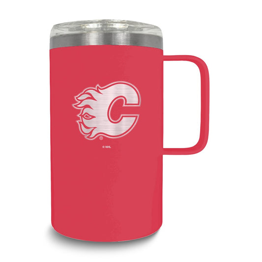 NHL Calgary Flames Stainless Steel 18 oz. Hustle Mug with Lid