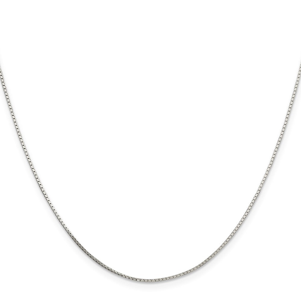 Sterling Silver .7mm Mirror Box Chain 20 Inches