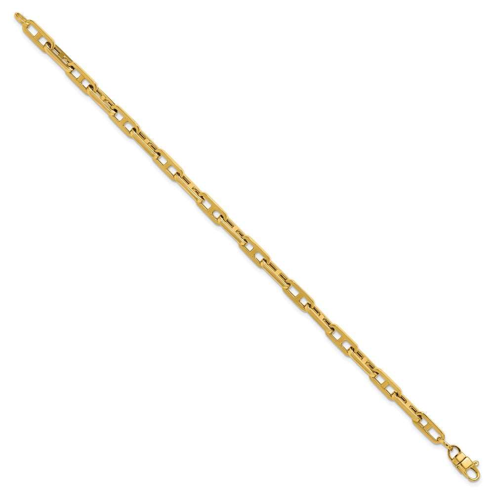 14K Polished Fancy Link Bracelet 7.5  inches
