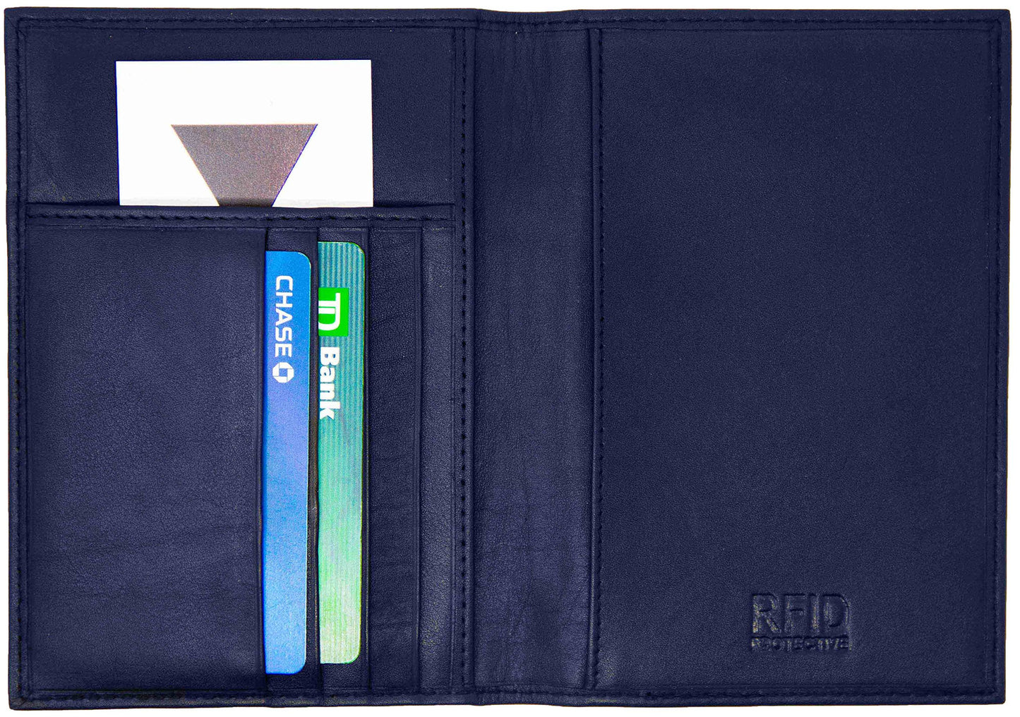 Genuine Cowhide Leather RFID-Blocking Passport Cover Case Holder & Wallet