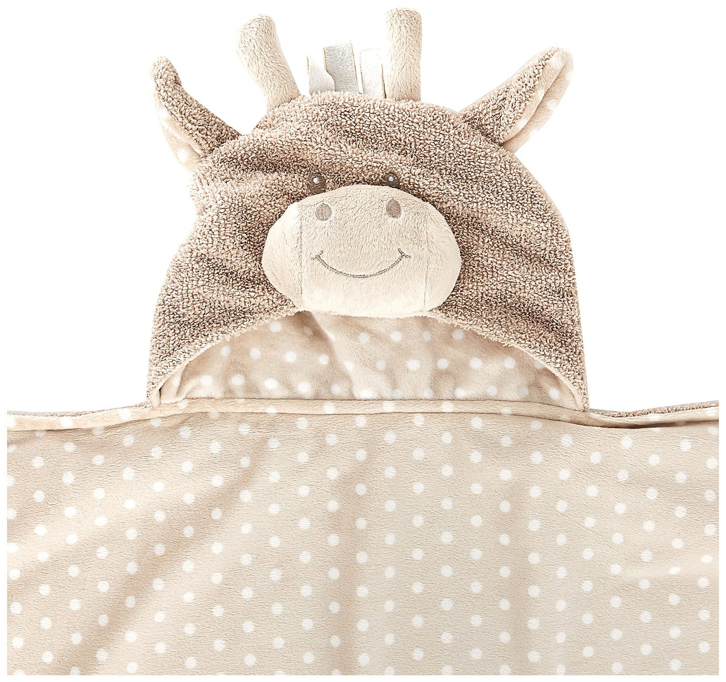 Stephan Baby Terry Plush Hooded Bath Towel, Giraffe, 0-24 Months