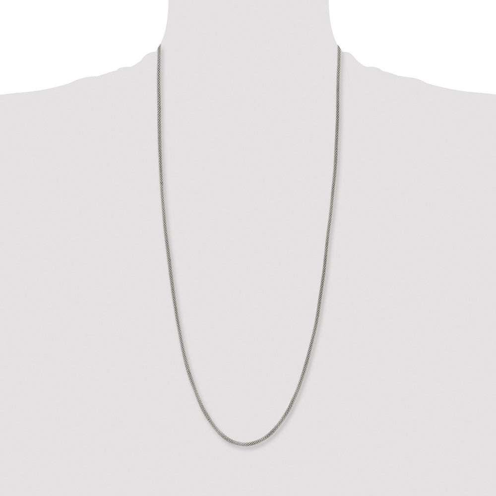 Stainless Steel Polished 3.2mm 30in Bismark Chain