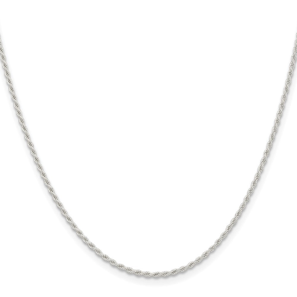 Sterling Silver 1.5mm Solid Rope Chain 16 Inches