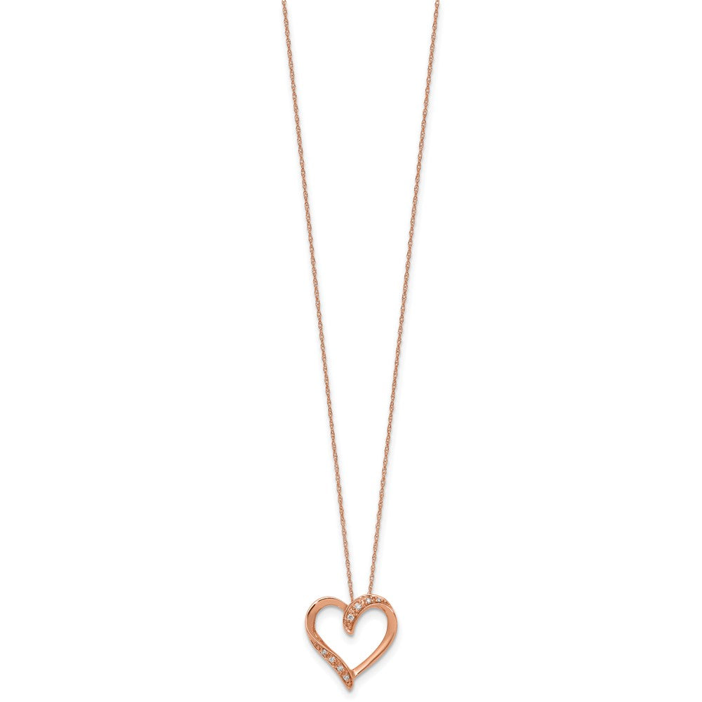 10kr Diamond Heart 18 Necklace