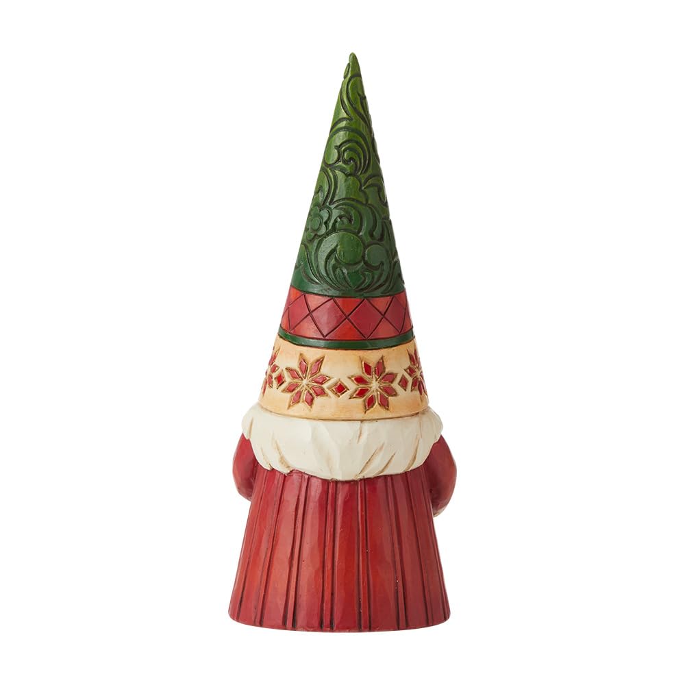 Enesco Jim Shore Heartwood Creek Christmas Gnome with Wreath Figurine